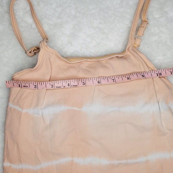 Champion Peach Orange and White Tie Dye Running Crop Tank Top Size Small - Picture 8 of 9